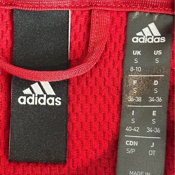Adidas Red Climawarm Logo Hoodie S - Picture 5 of 8